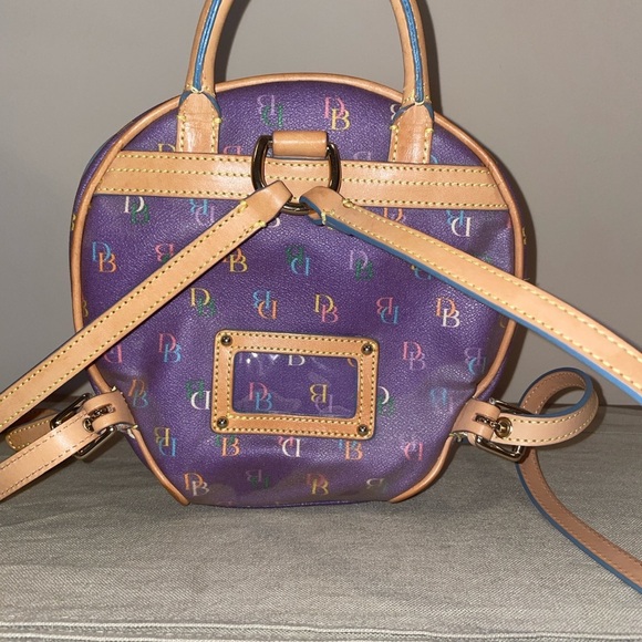 Dooney & Bourke - RARE It Girl Monogram Backpack in Purple! - Picture 2 of 9